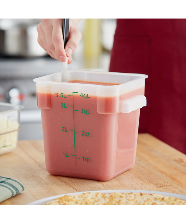 Hộp đựng thực phẩm nhựa PP vuông trong mờ Choice 3,8 lít