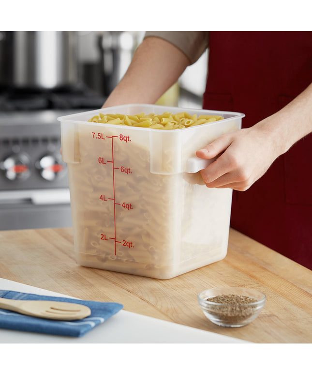 Hộp đựng thực phẩm nhựa PP vuông trong mờ Choice 7,6 lít