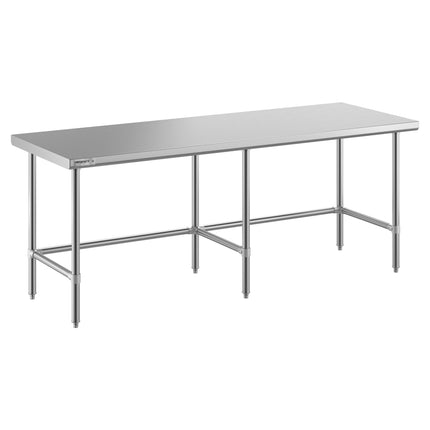 Bàn thao tác inox chân hở 304 gauge 14 Regency Spec Line Easy Attach 76 x 213 cm