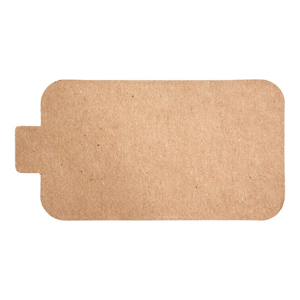 Đế bánh chữ nhật giấy vàng có tab Enjay 9,8 x 5,7 cm - Thùng 500 cái