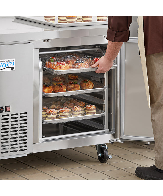 Xe giá đỡ khay bánh nhôm Avantco 6 khay nạp đầu - Chưa lắp ráp