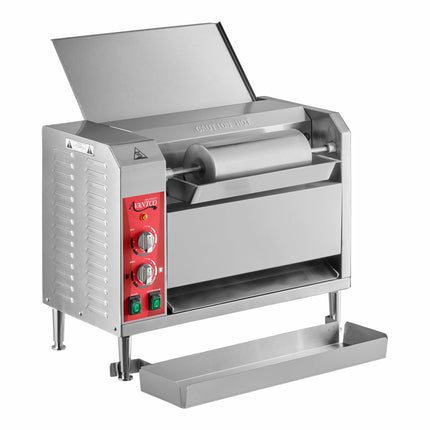 Máy nướng bánh mì băng tải tiếp xúc dọc Avantco BT18AXL, khay nạp dài - 120V, 1600W
