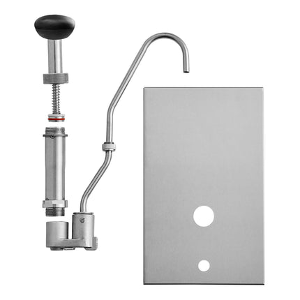 Vòi bơm inox có nắp ServSense 12 ml cho khay hotel pan cỡ 1/4 sâu 15 cm