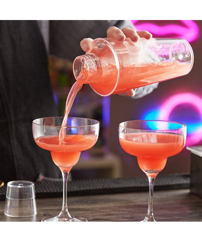 Bình lắc cocktail cobbler 3 mảnh nhựa polycarbonate trong Choice 828 ml
