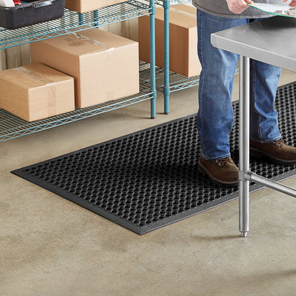 Thảm cao su chống mỏi chân cạnh vát màu đen Choice 91 x 305 cm dày 1,3 cm
