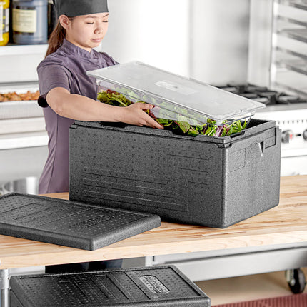 Thùng giữ nhiệt EPP nạp trên CaterGator Dash đen - khay full-size sâu 20 cm
