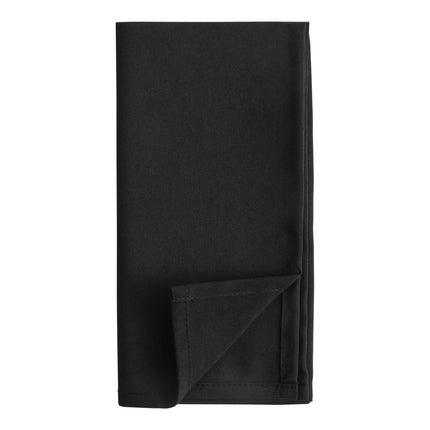 Khăn ăn đen bằng polyester 100% Choice 46 cm x 46 cm - Thùng 300 cái