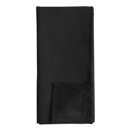 Khăn ăn đen bằng polyester 100% Choice 51 cm x 51 cm - Thùng 300 cái