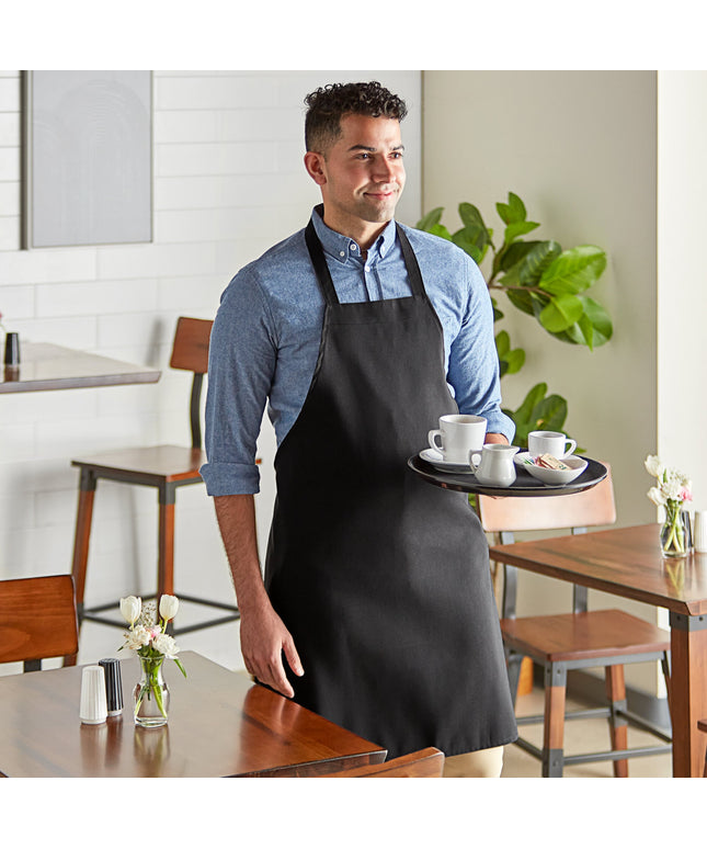 Tạp dề yếm polyester màu đen Choice
