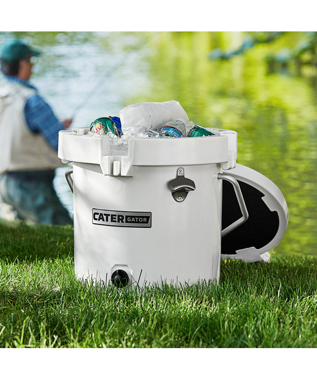 Thùng đá giữ lạnh ngoài trời tròn quay khuôn CaterGator CCG20WH trắng 19 lít