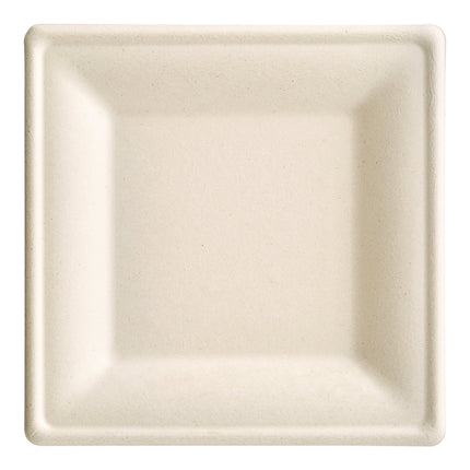 Đĩa vuông sợi thực vật tự nhiên EcoChoice 25 x 25 cm - Thùng 300 cái