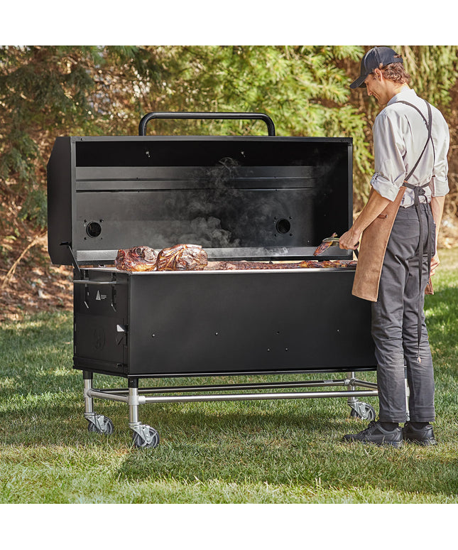 Lò nướng hun khói than / củi Backyard Pro 554SMOKR60KD 152 cm với vỉ điều chỉnh và nắp vòm
