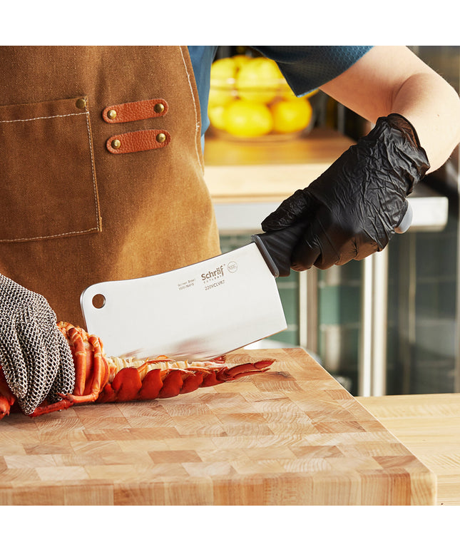 Dao chặt thịt Schraf cán TPRgrip chống trượt 17 cm