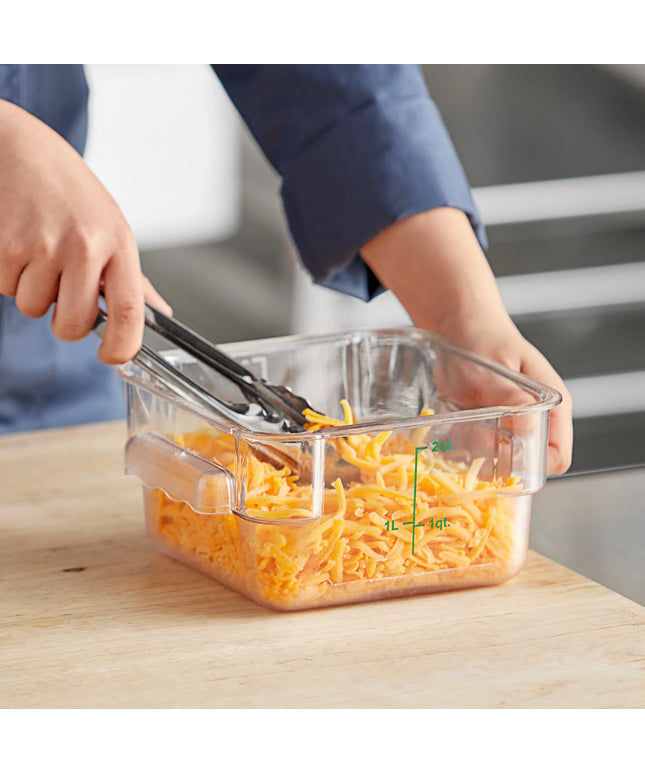 Hộp đựng thực phẩm nhựa polycarbonate vuông trong suốt Choice 1,9 lít