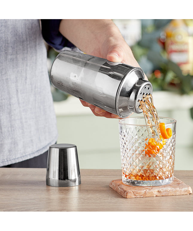 Bình lắc cocktail cobbler 3 mảnh thép không gỉ Acopa 355 ml