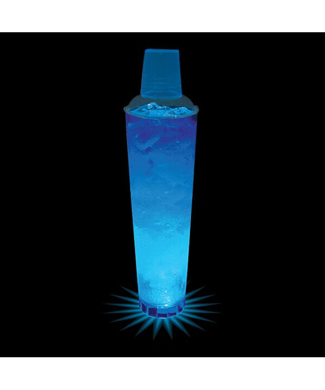 Ly lắc nhựa tùy chỉnh có đèn LED xanh dương 946 ml - Thùng 25 cái