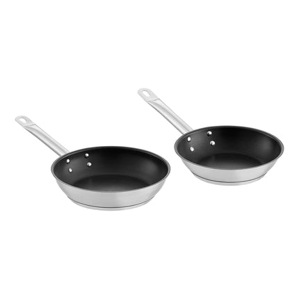 Bộ 2 chảo chiên chống dính thép không gỉ tương thích bếp từ Vigor SS1 Series - chảo 20 cm và 24 cm
