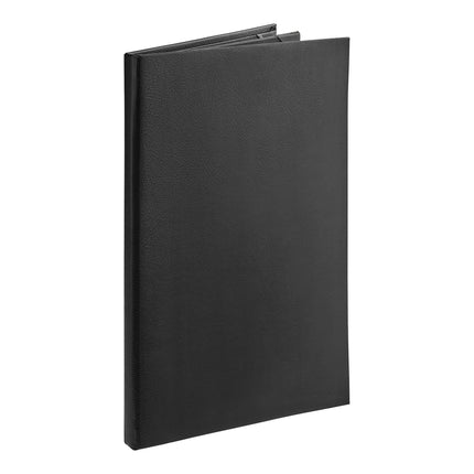 Bìa thực đơn vinyl 4 trang Acopa Prime 22 x 36 cm màu đen tùy chỉnh