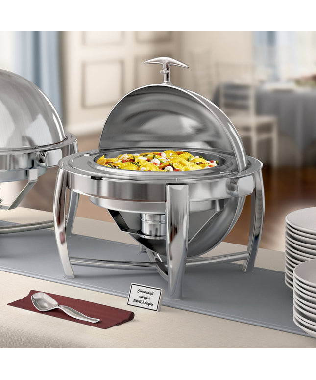Nồi hâm buffet inox tròn nắp trượt Acopa Heavy Weight 6,2 lít