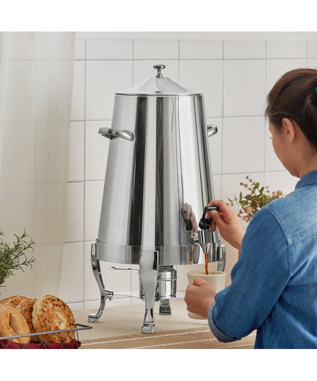 Bình đun cà phê inox cao cấp Choice Deluxe 80 cốc (19 lít) viền mạ crôm