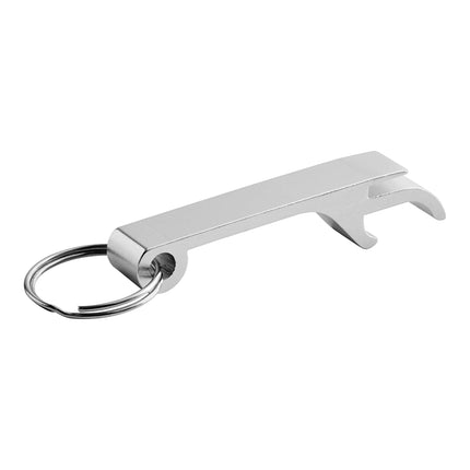 Dụng cụ mở nắp chai Choice 6,4 cm bằng nhôm màu bạc có vòng chìa khóa