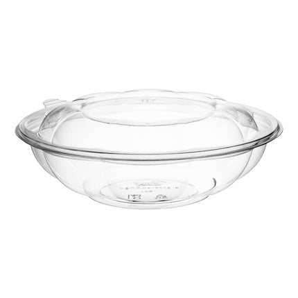 Choice 18 oz Tô Salad Nhựa Trong Suốt Kèm Nắp 150 Cái/Thùng