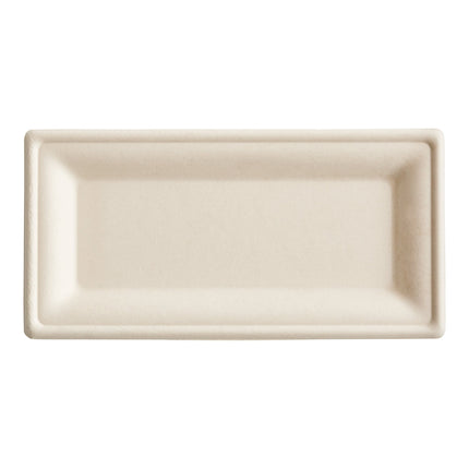 Đĩa chữ nhật sợi thực vật EcoChoice 25 x 15 cm màu be - Thùng 400 cái