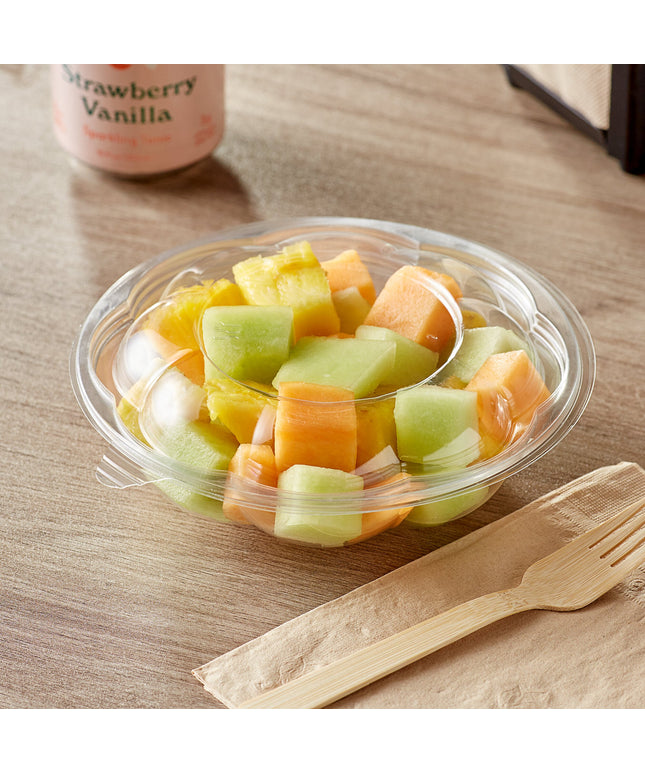 Choice 18 oz Tô Salad Nhựa Trong Suốt Kèm Nắp 150 Cái/Thùng