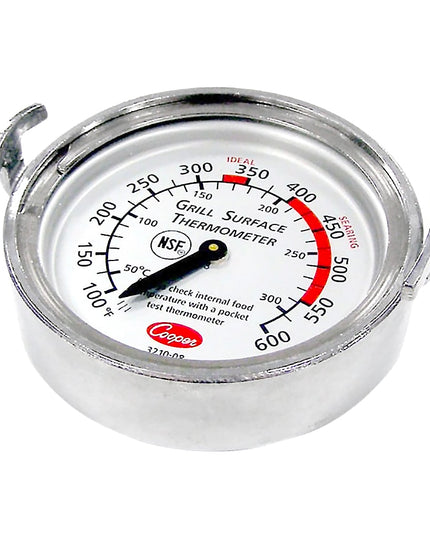 Nhiệt Kế Bề Mặt Nướng Cooper 3210-08-1-E Mặt Số Kẹp Turner 100 - 600°F