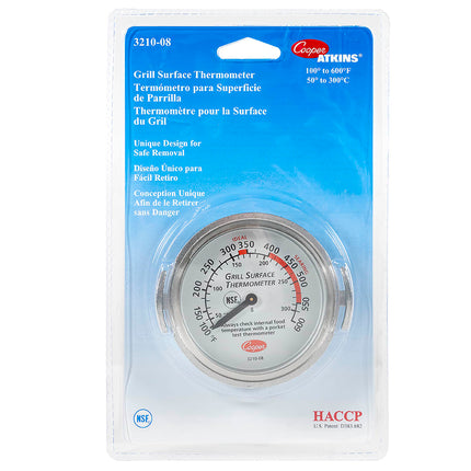 Nhiệt Kế Bề Mặt Nướng Cooper 3210-08-1-E Mặt Số Kẹp Turner 100 - 600°F