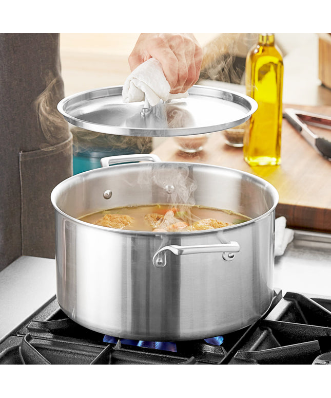 Nồi nấu súp thép không gỉ ba lớp Vigor SS3 Series 11,4 lít, kèm nắp