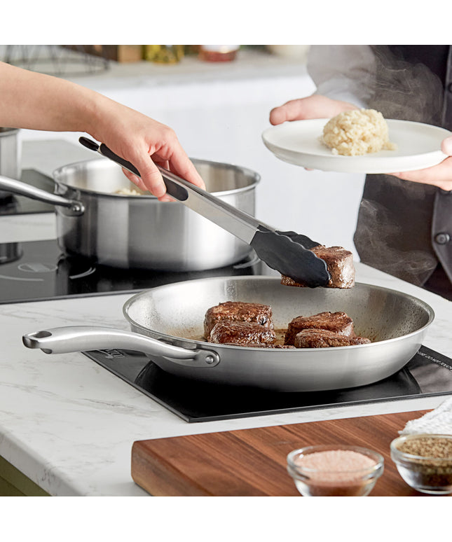 Chảo rán inox tri-ply Vigor SS3 Series 30 cm