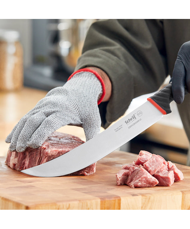 Dao cimeter Schraf 25,4 cm cán TPRgrip đỏ