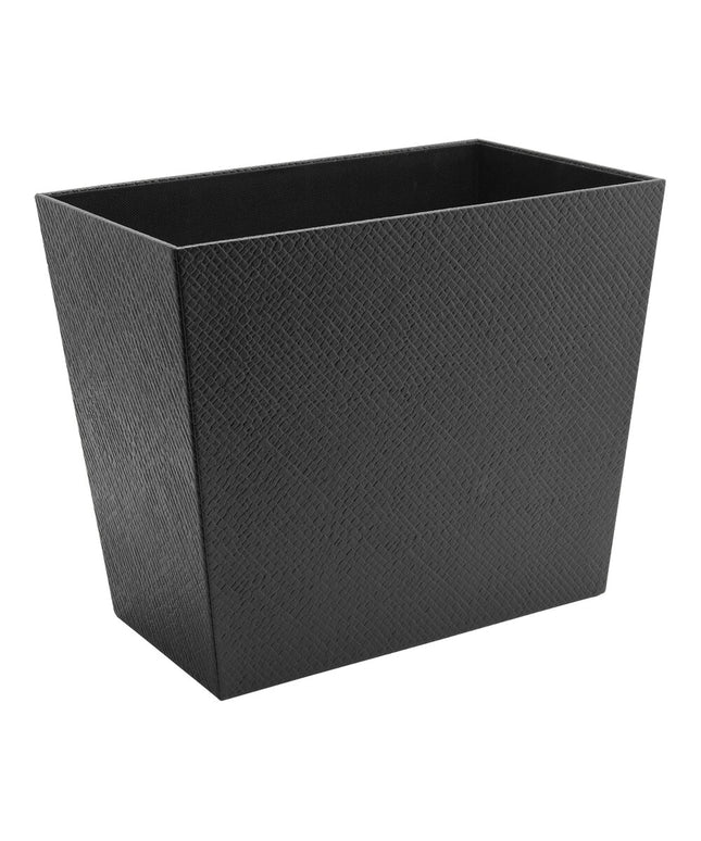 Thùng rác tái chế đan giả cói màu đen room360 Java 2,4 lít - Bộ 4 cái