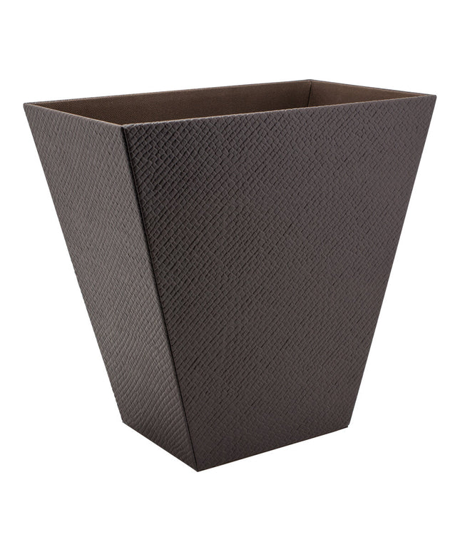 Thùng rác khách sạn room360 Java 12,1 lít nâu giả Pandan Slender Flare Wastebasket - Gói 4 cái