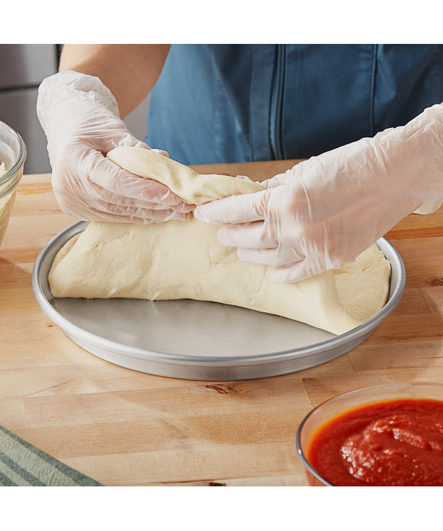 Khay nướng pizza đế sâu nhôm Choice 25 x 2,5 cm kiểu vát/xếp chồng