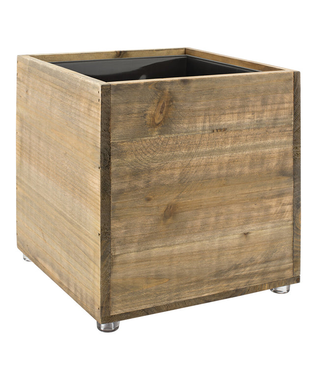 Sọt rác gỗ vuông mộc mạc room360 Asheville 8,5 lít - Gói 2 cái