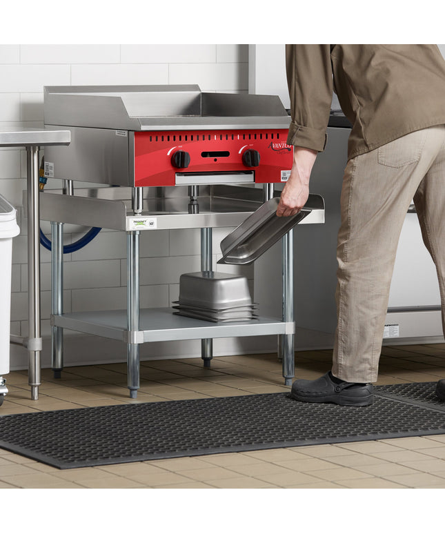Kệ đỡ thiết bị inox Regency 76 x 76 cm dày 16-gauge kèm kệ dưới mạ kẽm