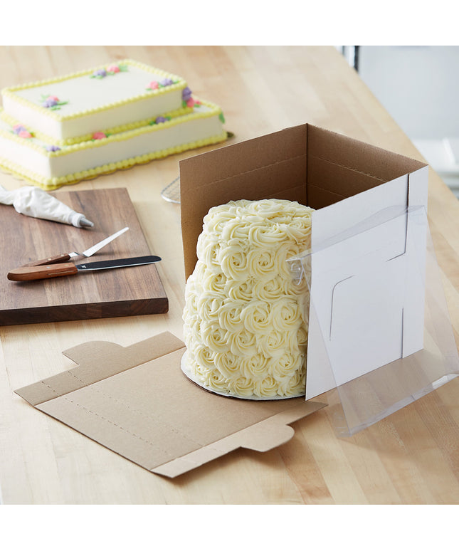 Hộp bánh kem trắng điều chỉnh Enjay B-FB10 Flexbox 25 x 25 x 30 cm - Gói 5 cái