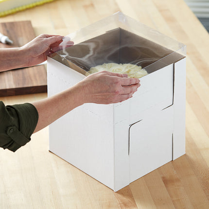 Hộp bánh kem trắng điều chỉnh Enjay B-FB10 Flexbox 25 x 25 x 30 cm - Gói 5 cái