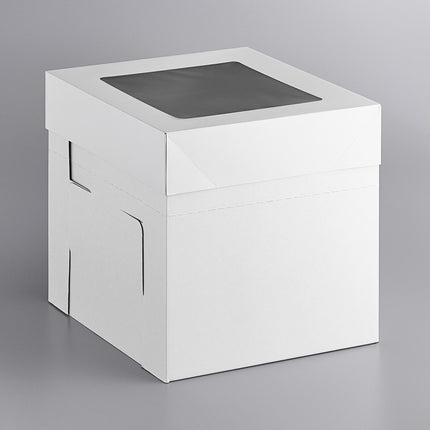 Hộp bánh gato Enjay B-FB12 Flexbox 30 x 30 x 30 cm màu trắng điều chỉnh được - Vỉ 5 cái