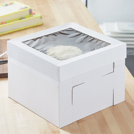 Hộp đựng bánh điều chỉnh được Enjay B-FB16 Flexbox trắng 40,6 x 40,6 x 30,5 cm - Gói 5 cái