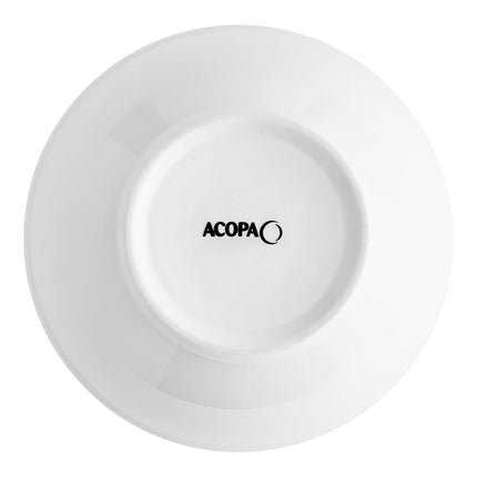 Tô sứ trắng sáng Acopa 739 ml đựng menudo / mì / salad - Thùng 12 cái