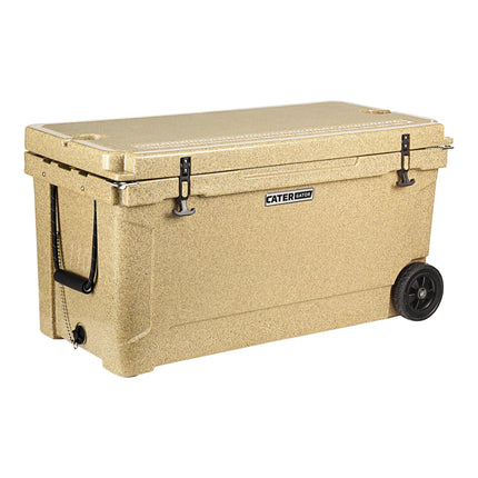 Thùng đá giữ lạnh ngoài trời di động CaterGator CG100SPBW màu be 104 lít