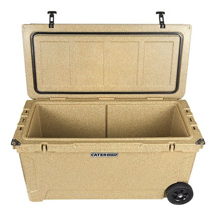 Thùng đá giữ lạnh ngoài trời di động CaterGator CG100SPBW màu be 104 lít