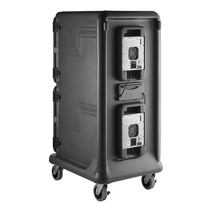 Xe giữ nhiệt vận chuyển khay thực phẩm cao 2 khoang lạnh chủ động Cambro Pro Cart Ultra PCU2000CC615 màu xám than