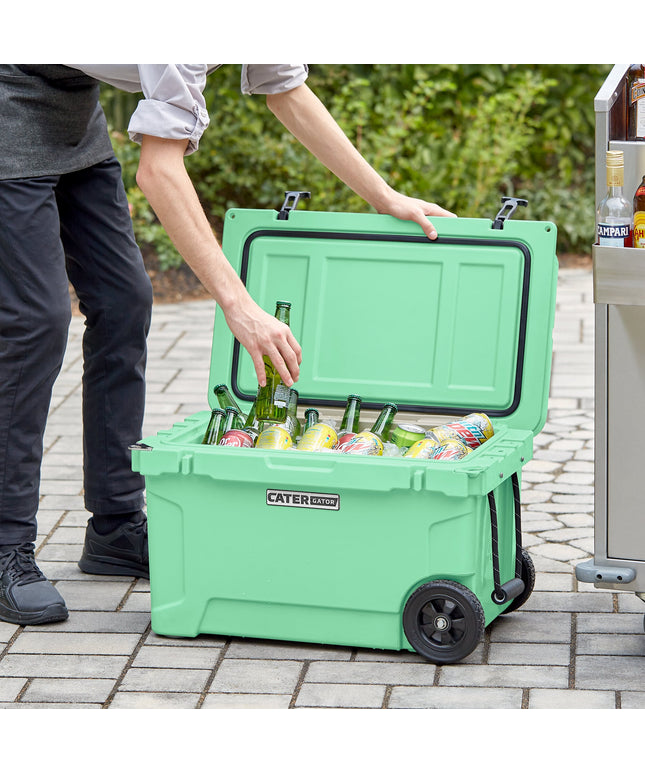 Thùng đá giữ lạnh ngoài trời di động CaterGator CG45SFW 43 lít màu xanh bọt biển