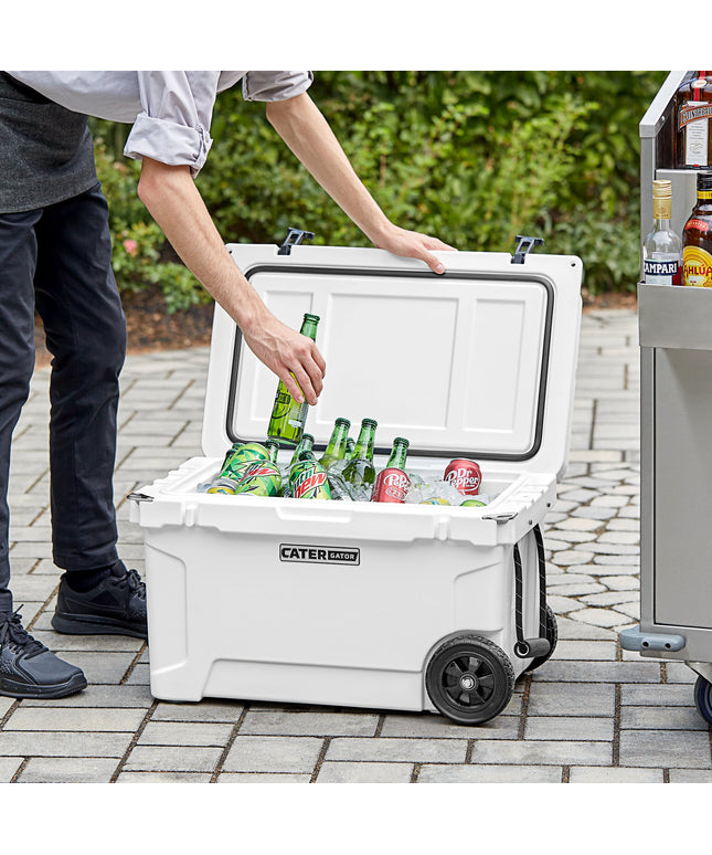 Thùng giữ lạnh ngoài trời di động đúc quay CaterGator CG45WHW màu trắng 43 lít