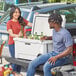 Thùng giữ lạnh ngoài trời di động đúc quay CaterGator CG65WHW màu trắng 62 lít