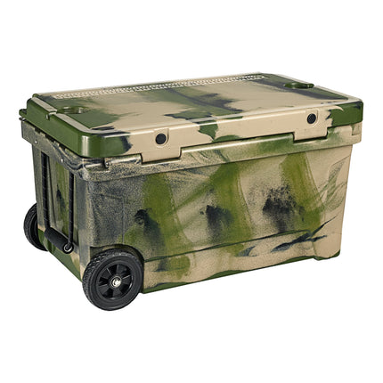 Thùng giữ lạnh ngoài trời CaterGator CG65CAMOW Camouflage 61,5 lít di động đúc quay / thùng đá